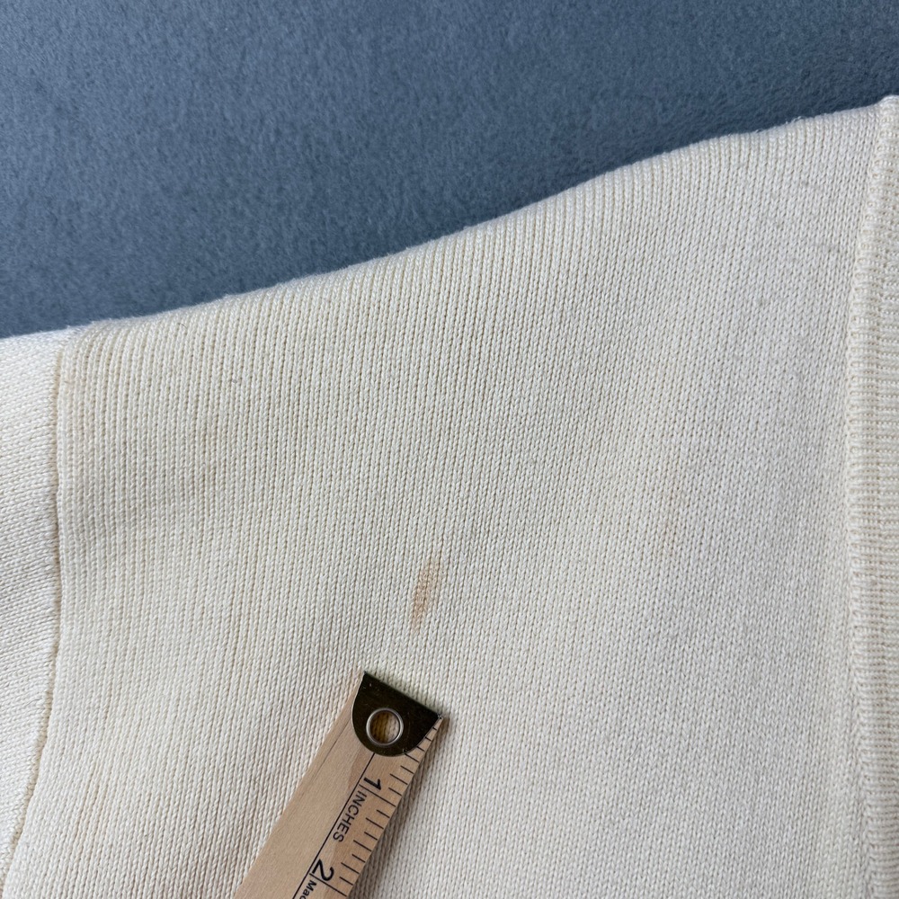 Armarium Ivan Knitted Cardigan Cream Cotton Blend Long Sleeve V-Neck Large View 4